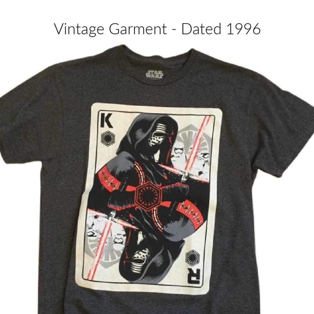 Vintage 1996 Stars Wars Kyle Ren Card T-Shirt  UGC